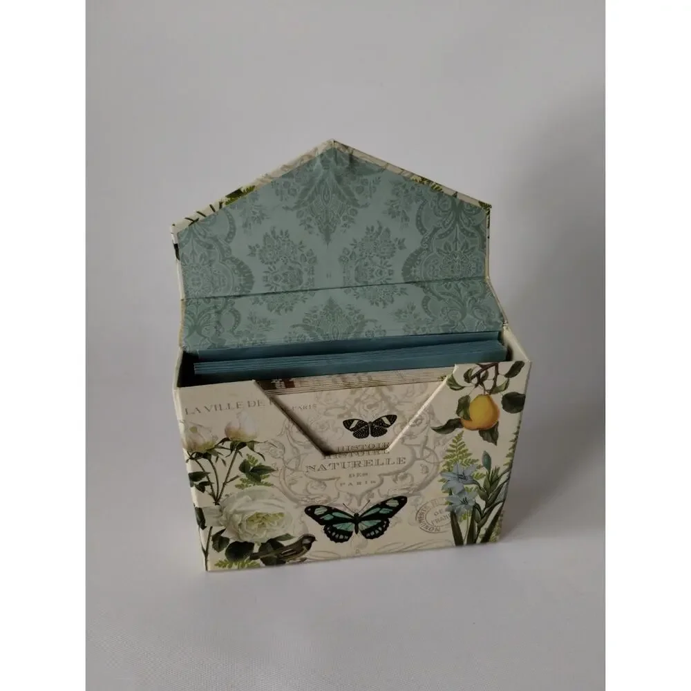 Paula Scaletta Butterfly Birds Stationary - Flowers Fruit Note Cards - Partial